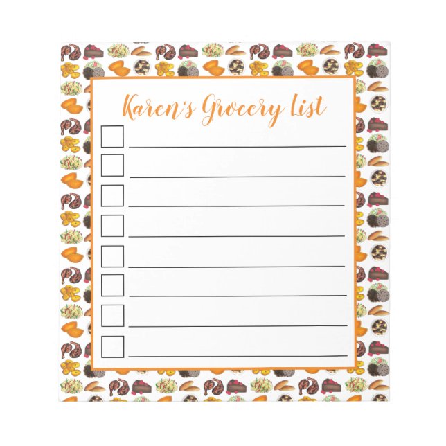 Bloc De Notas Comida jamaiquina Cocina caribeña (Frente)