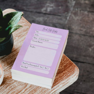 Bloc De Notas Compañero del Club de Lectura