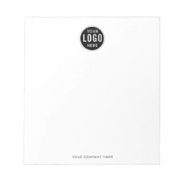 Bloc De Notas Compañía de nombre con logotipo comercial personal
