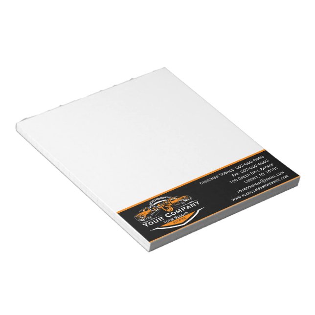 Bloc De Notas Compañía de Oleado Profesional, Hauling Service (Lado Derecho)