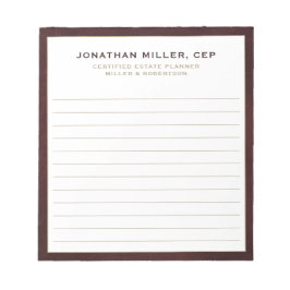 Bloc De Notas Compañía de títulos de nombre en línea profesional