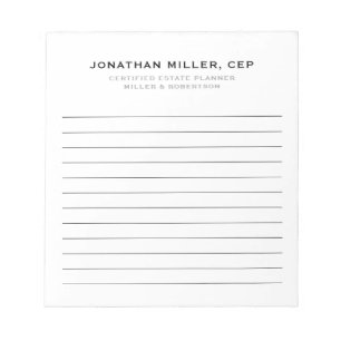 Bloc De Notas Compañía de títulos de nombre en línea profesional