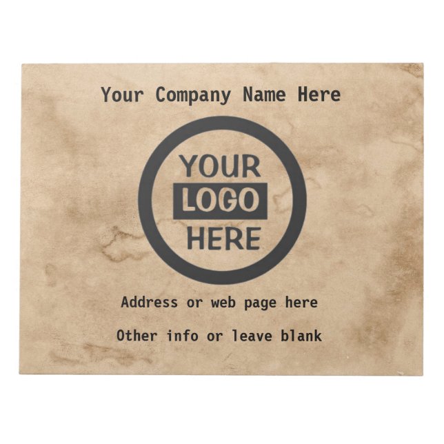 Bloc De Notas Company Logo & Information | Brown Background on  (Frente)