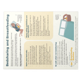 Bloc De Notas Compartir cama y amamantar desechable (inglés)