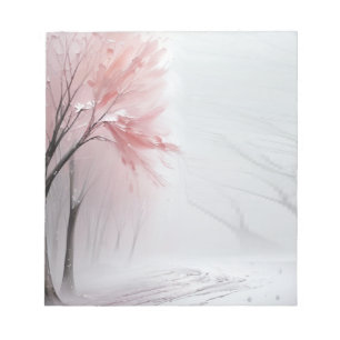 Bloc De Notas Comprimido de flores de invierno