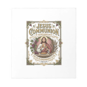 Bloc De Notas Comunión de Jesús Comunión de Jesús Fe Cristiana V