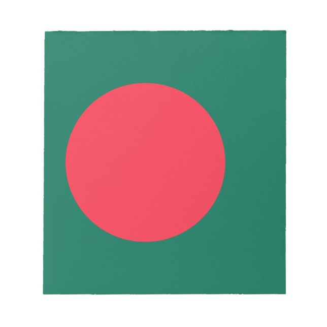 Bloc de notas con bandera de Bangladesh (Frente)