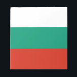 Bloc de notas con bandera de Bulgaria<br><div class="desc">Añada un toque de orgullo búlgaro a su colección de papelería con nuestra exclusiva pancarta con la bandera de Bulgaria! Diseñado con meticulosa atención a los detalles, este bloc de notas es más que un simple artículo práctico; es una celebración de la rica herencia y orgullo cultural de Bulgaria. El...</div>