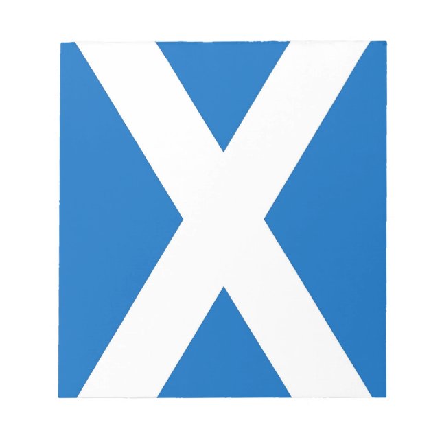 Bloc de notas con bandera de Escocia (Frente)