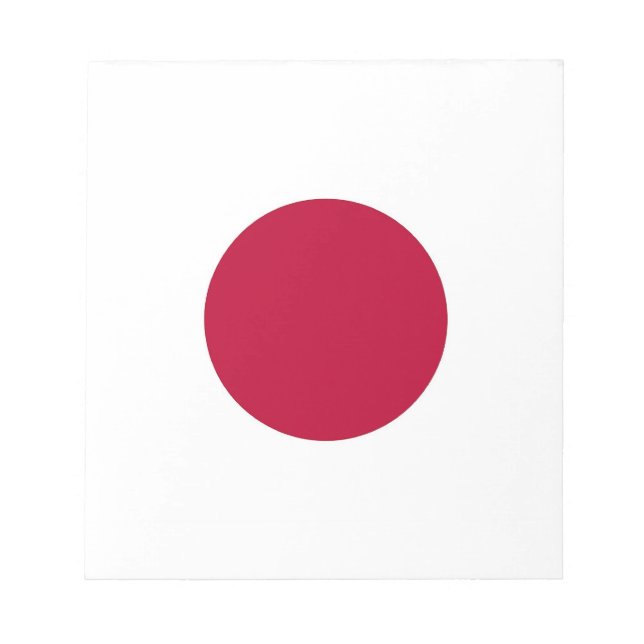 Bloc de notas con bandera de Japón (Frente)