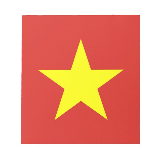 Bloc de notas con bandera de Vietnam (Frente)