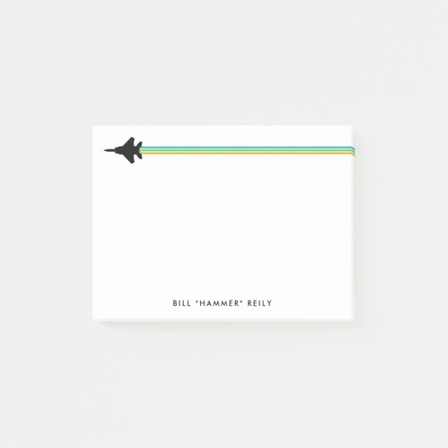 Bloc de notas con el nombre personalizado F-15 Fig (Anverso)