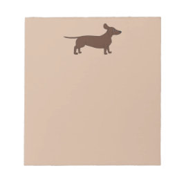 Bloc de notas con encabezado Dachshund