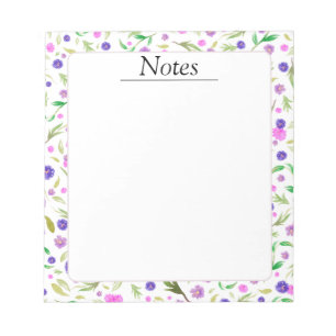 Bloc de notas con flores - Regalo de Bonito para m