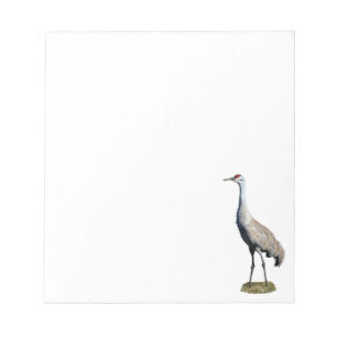 Bloc de notas con fotos de Sandhill Crane