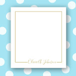Bloc de notas con letras simple y elegante de esti<br><div class="desc">Añada fácilmente su nombre personalizado a este elegante bloc de notas con letras a mano. Este elegante bloc de notas personalizado es perfecto para proyectos de empresa y oficina.</div>