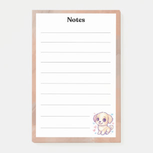 Bloc de notas con líneas de cachorro Stationery