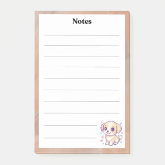 Bloc de notas con líneas de cachorro | Stationery