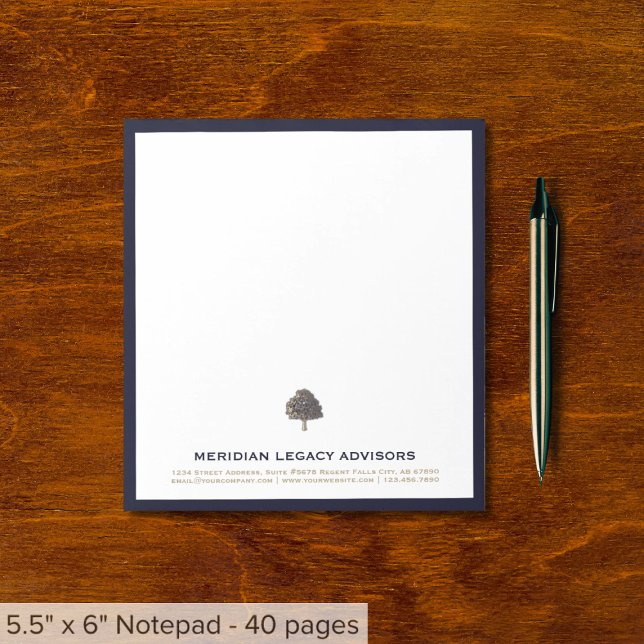 Bloc de notas con logotipo de árbol (Subido por el creador)