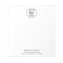 Bloc de notas con logotipo empresarial personaliza