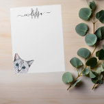 Bloc de notas con nombre de monograma de color de<br><div class="desc">Este diseño puede ser personalizado en el área proporcionada cambiando la foto y/o el texto. O puede personalizarse haciendo clic en Personalizar esta plantilla y, a continuación, eligiendo la opción de hacer clic en el personalizar y eliminando o cambiando el color del fondo, agregando texto, cambiando el color o estilo...</div>