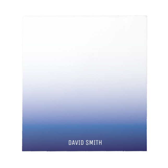 Bloc de notas con nombre personalizado de naranja  (Frente)