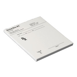 Bloc de notas con receta para personalizados - Méd