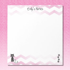 Bloc de notas con tema de gato