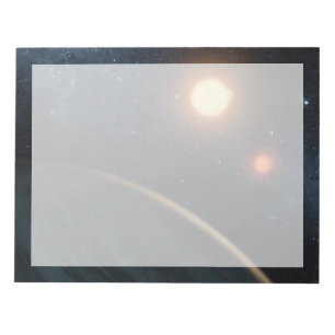 Bloc De Notas Concepto de artista que ilustra a Kepler-16b.