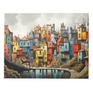 Bloc De Notas Concepto de paisajes rurales Resumen Arte colorido