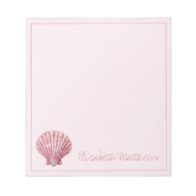 Concha de mar rosa costera personalizada
