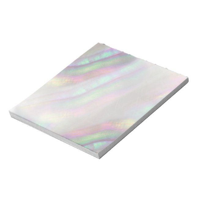 Bloc De Notas concha iridiscente simulada (Lado Izquierdo)