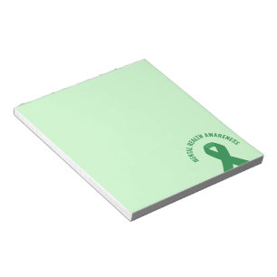 Bloc De Notas Concienciación sobre la salud mental Cinta verde