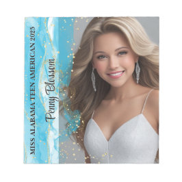 Bloc De Notas Concurso de Sueño Turquesa Autograph Pad Notepad