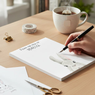 Bloc De Notas Conejo conejo de conejo de búsqueda desde la mesa