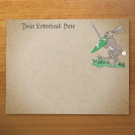 Bloc De Notas Conejo de Guerreros Medievales