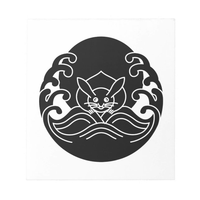 Bloc De Notas Conejo de luna de ola (Frente)