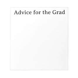 Bloc De Notas Consejo para el Grad
