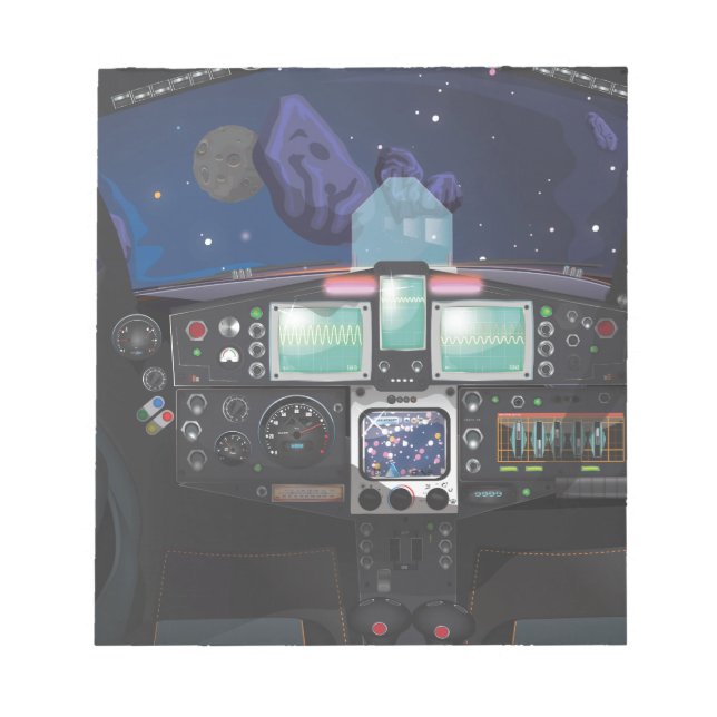 Bloc De Notas Consola de nave espacial (Frente)