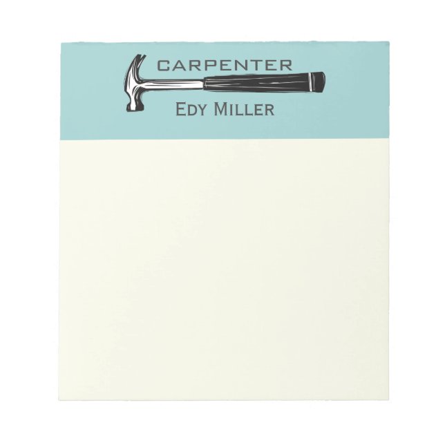 Bloc De Notas Constructor Carpenter Handyman (Frente)