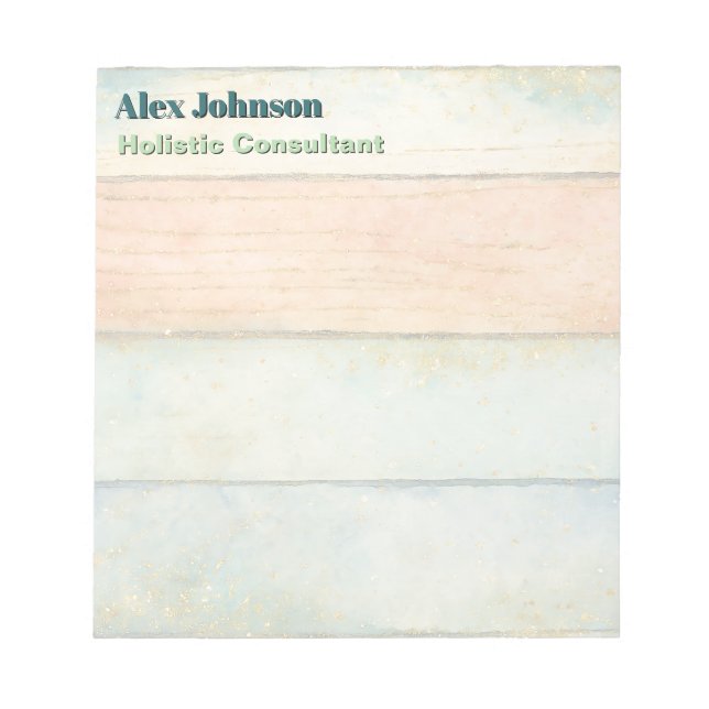 Bloc De Notas Consultor de Bienestar Holístico Naturopaths Espir (Frente)