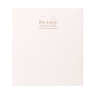 Bloc De Notas Contorneado de belleza bronceado escultural rosa m