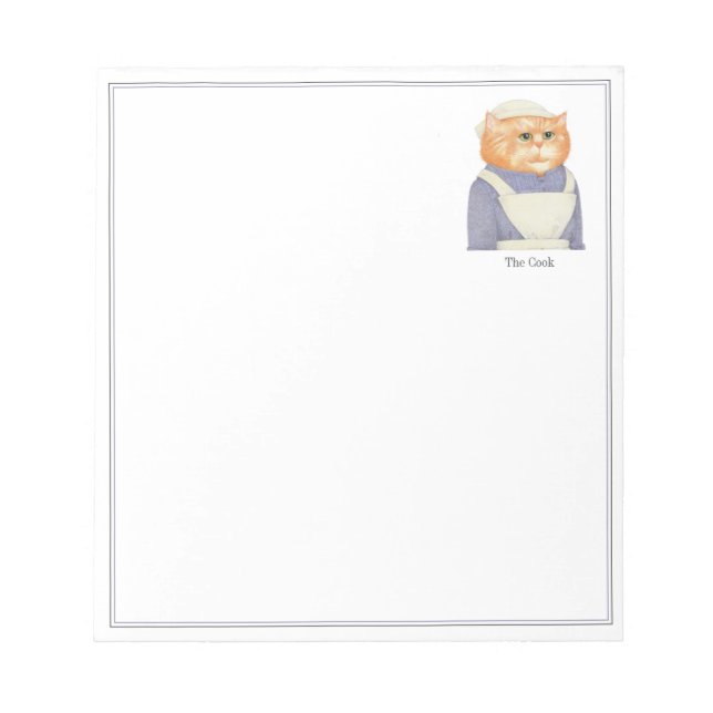 Bloc de notas COOK CAT 5.5x6 (Frente)