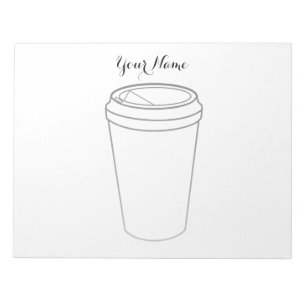 Bloc De Notas Copa del Café (Papel a seguir)