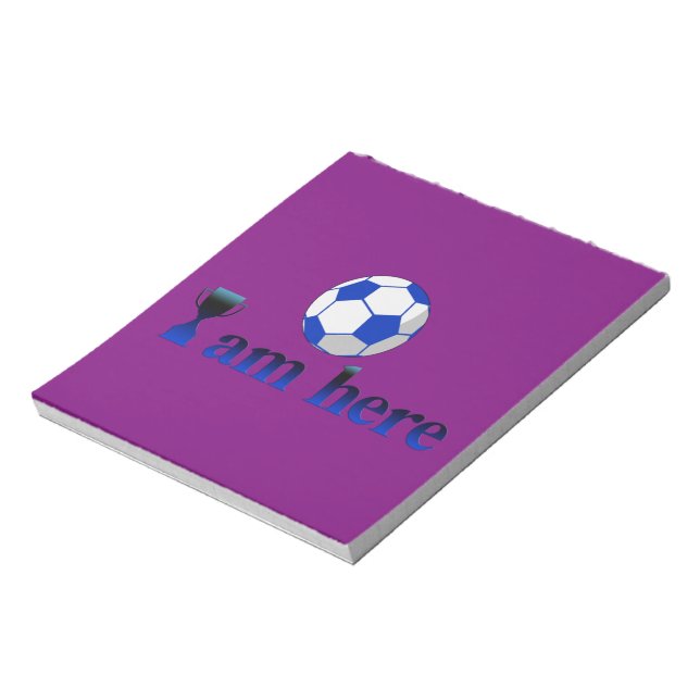 Bloc De Notas Copa divertida de fútbol - Estoy aquí (Lado Izquierdo)