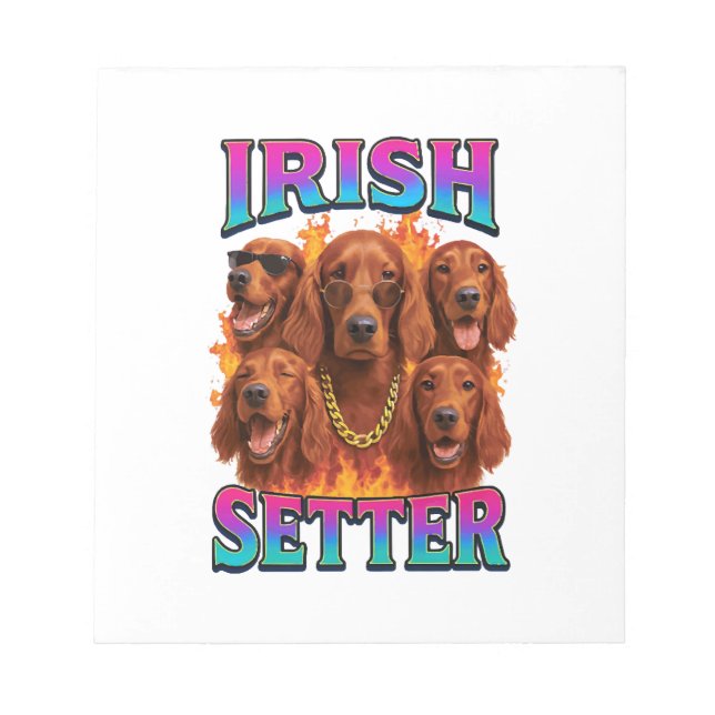Bloc De Notas Copia de Setter Irlandés (Frente)