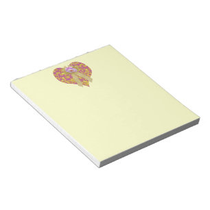 Bloc De Notas Coquette Orquídea Corazón