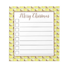 Bloc De Notas Coquito Bebida de huevo puertorriqueña Feliz Navid