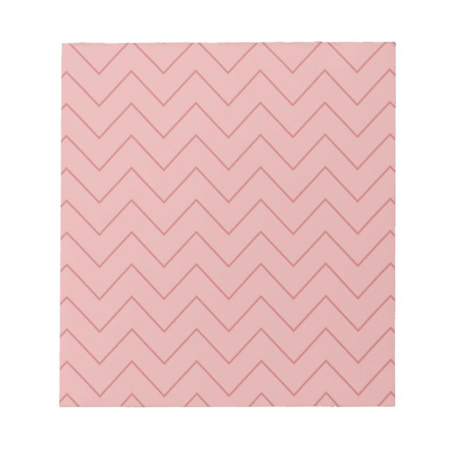 Bloc De Notas Coral Pink Chevron (Frente)