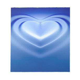 Bloc De Notas Corazón azul